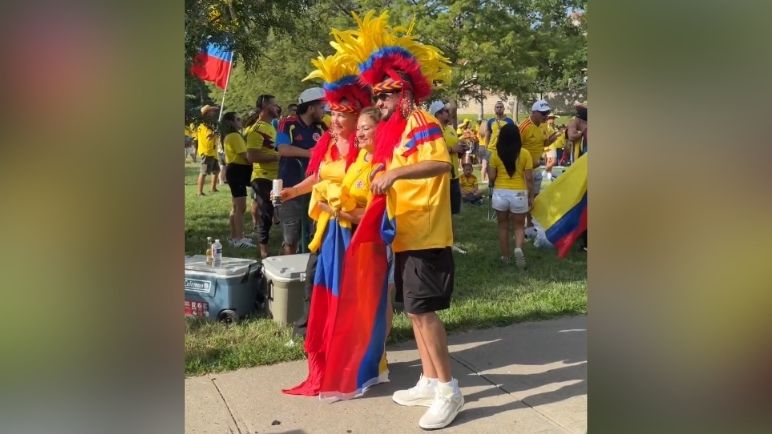 Video | Así se vivió el banderazo a horas del partido entre Colombia y Ghana