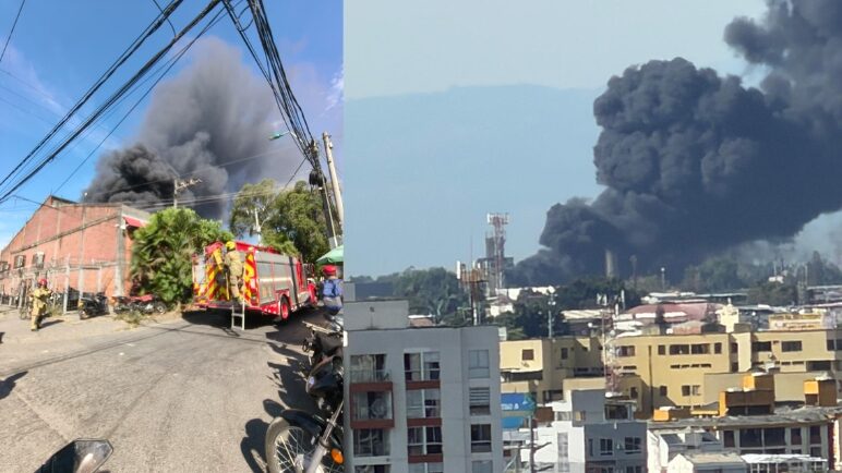 Atención, se registra un gran incendio en el norte de Cali: ¿qué sucedió?